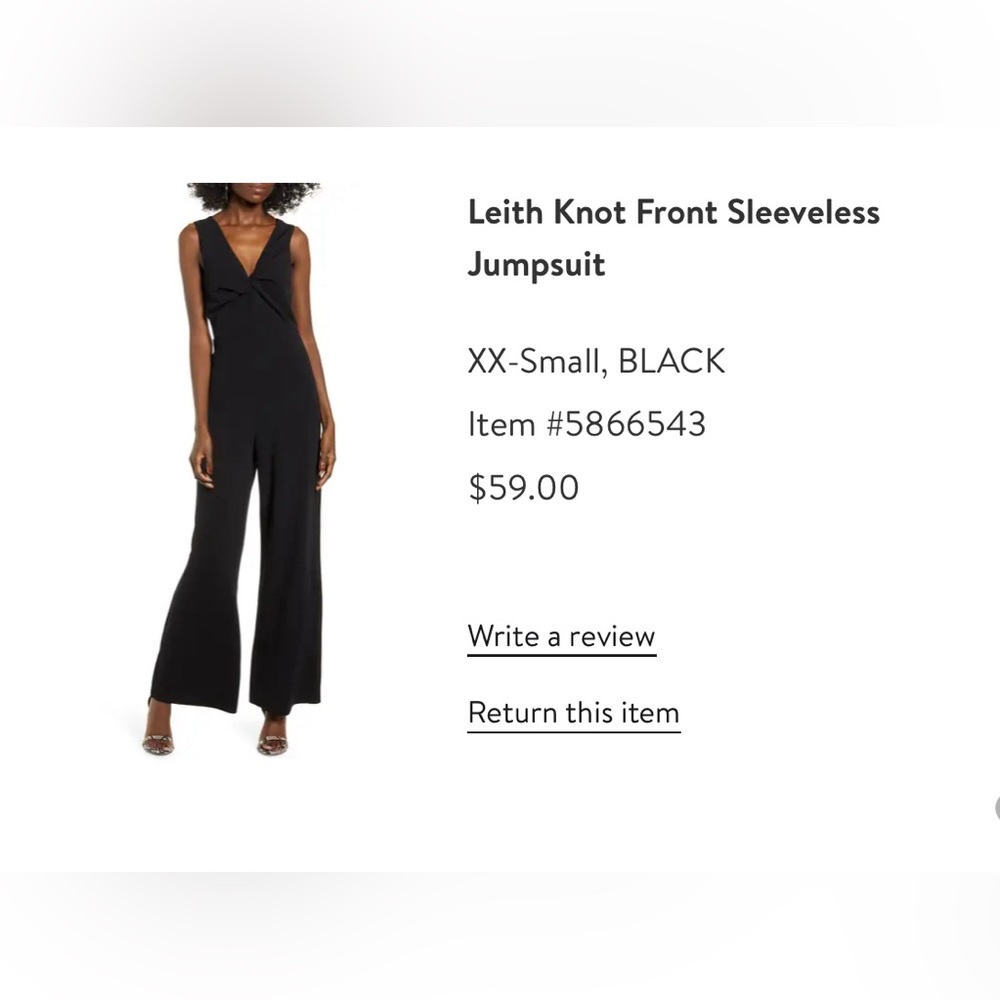 Leith black jumpsuit
